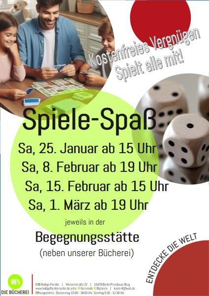 Plakat Spieleveranstaltungen 2025 A3