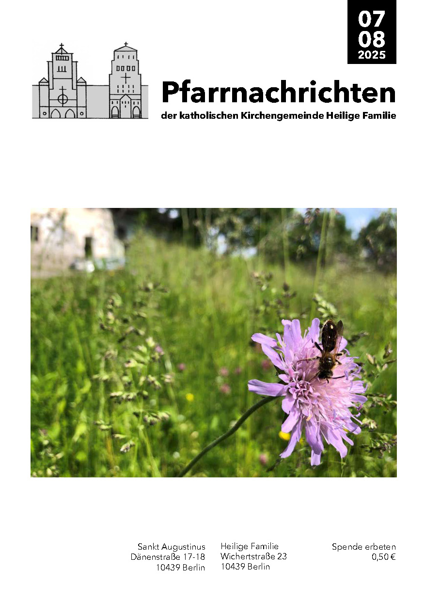 Pfarrnachrichten Juli/August 2025